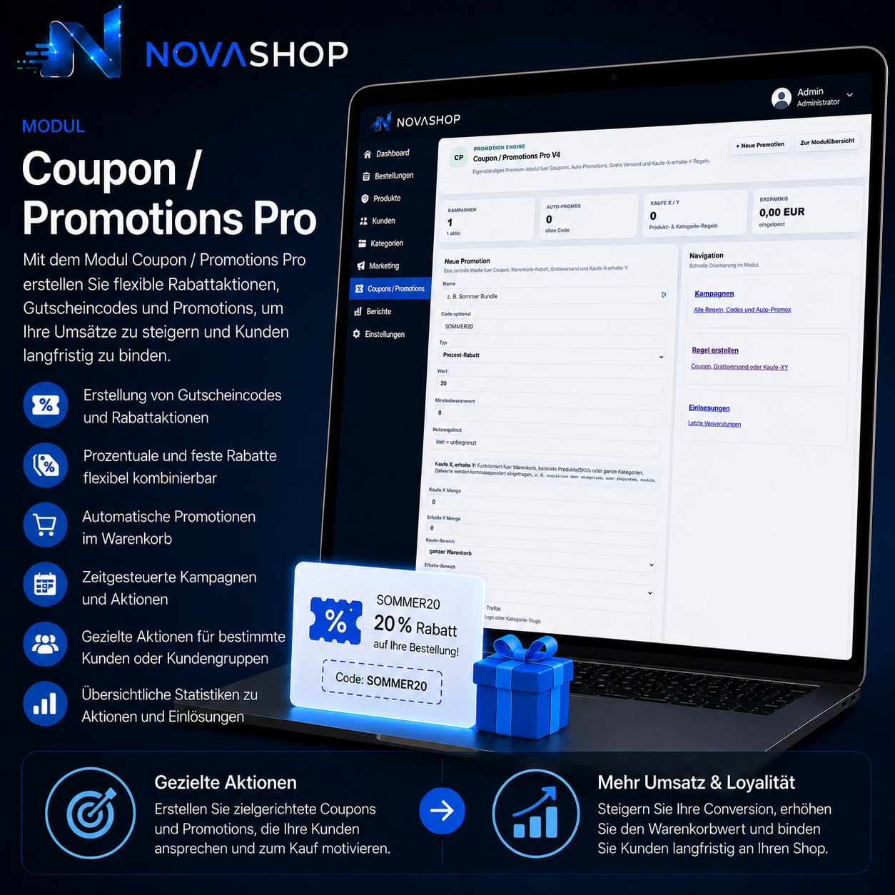 Modul - Coupon / Promotions Pro